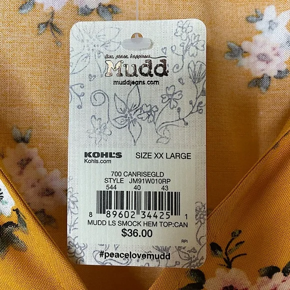 COPY - Mudd NWT Blouse Size XXL - Picture 4 of 7